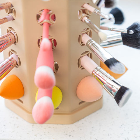 ARIA 2-IN-1 PORTABLE DRYING RACK FOR MAKEUP BRUSHES & SPONGES (PATENTED)